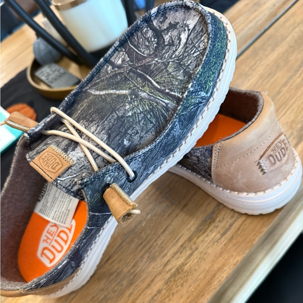 Hey Dude Forest Pattern Slip-On Shoes